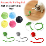 Interactive Automatic Rolling Ball Toy for Dogs and Cats - Plush Electric Chew Device