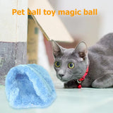 Interactive Automatic Rolling Ball Toy for Dogs and Cats - Plush Electric Chew Device
