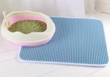 Premium Waterproof Cat Litter Mat with Dual Layer Non-Slip Design - Washable Pet Litter Box Mat and Gift Pad for Easy Cleanup
