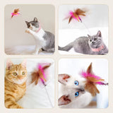 Interactive Cat Feather Teaser Stick with Bell - Engaging Training Toy for Kittens and Cats