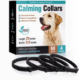Adjustable Calming Pheromone Collars for Dogs and Cats - Comfortable Anxiety Relief Accessories for Puppies, Kittens, and Large Dogs