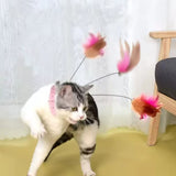 Interactive Cat Feather Teaser Stick with Bell - Engaging Training Toy for Kittens and Cats