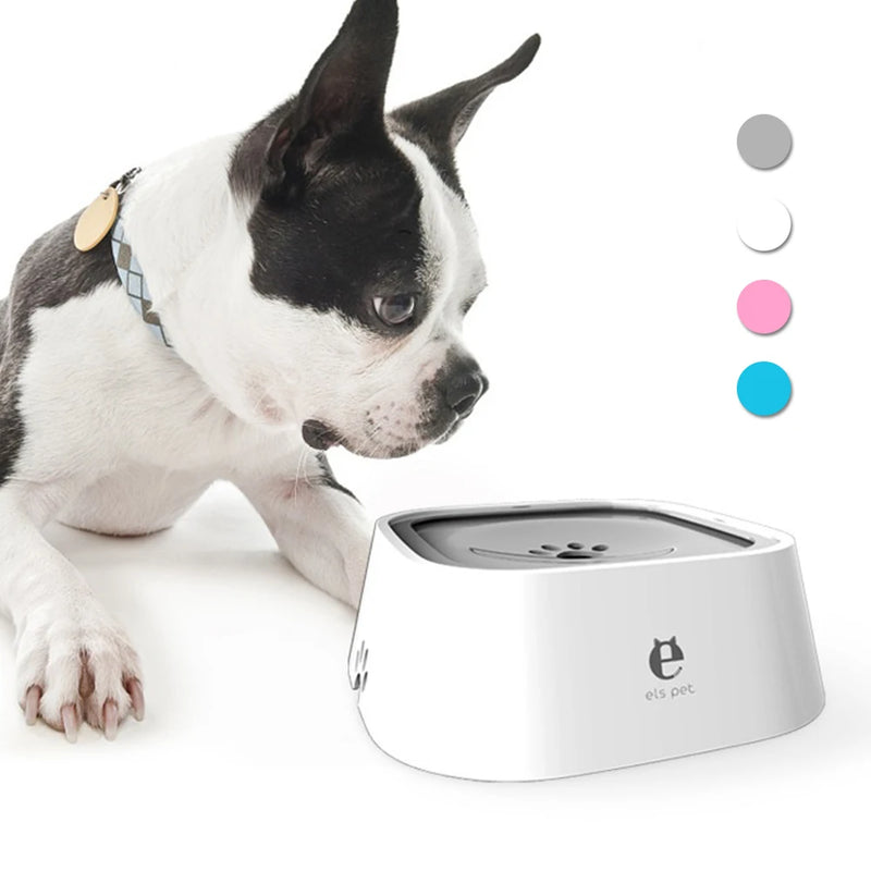 1.5L Non-Spill ABS Plastic Dog and Cat Water Dispenser Bowl with Floating Design