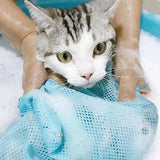Adjustable Mesh Cat Grooming and Bathing Bag for Nail Trimming and Restraint