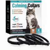 Adjustable Calming Pheromone Collars for Dogs and Cats - Comfortable Anxiety Relief Accessories for Puppies, Kittens, and Large Dogs