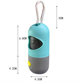 LED Dog Waste Bag Dispenser with Eco-Friendly Degradable Bags - Portable Pet Clean-Up Solution for Dogs and Cats