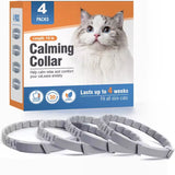 Adjustable Calming Pheromone Collars for Dogs and Cats - Comfortable Anxiety Relief Accessories for Puppies, Kittens, and Large Dogs