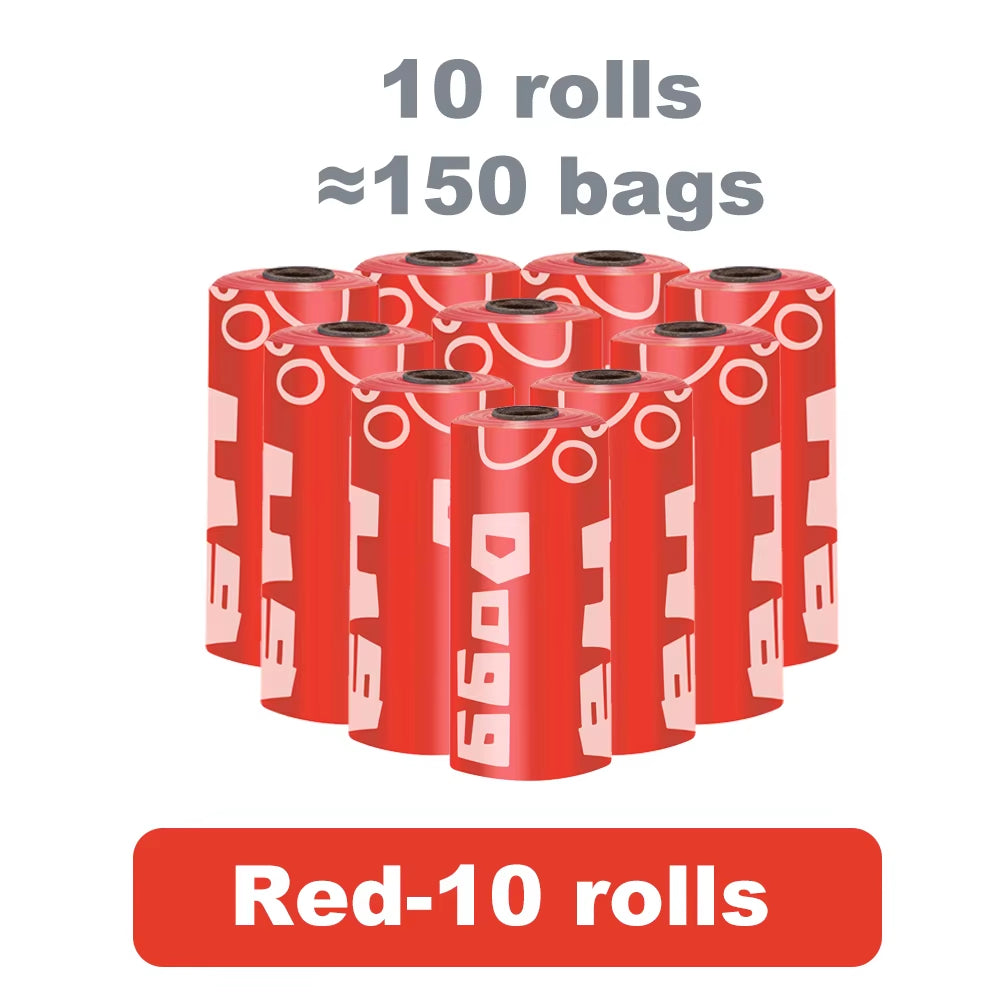 LED Dog Waste Bag Dispenser with Eco-Friendly Degradable Bags - Portable Pet Clean-Up Solution for Dogs and Cats