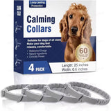 Adjustable Calming Pheromone Collars for Dogs and Cats - Comfortable Anxiety Relief Accessories for Puppies, Kittens, and Large Dogs